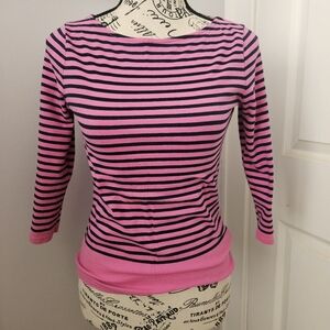 Pink striped chaps top